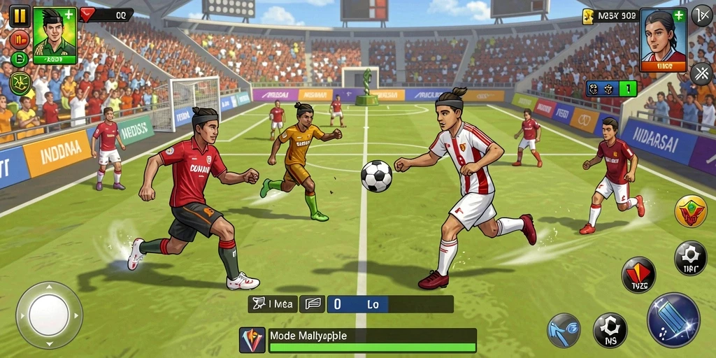 Screenshot menampilkan layar utama dengan karakter pilihan.