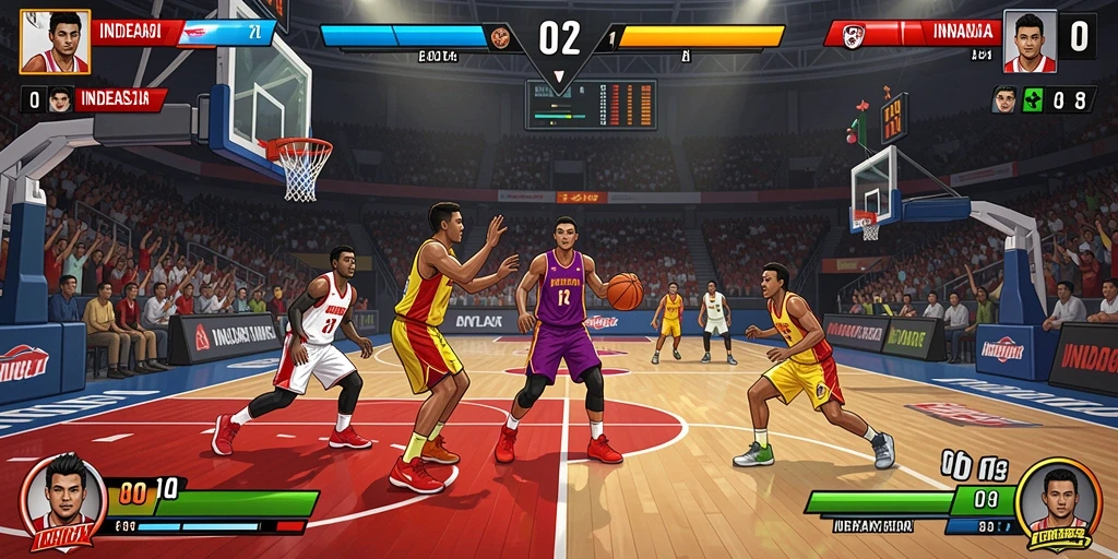 Tangkapan layar menunjukkan mode permainan multiplayer yang seru.