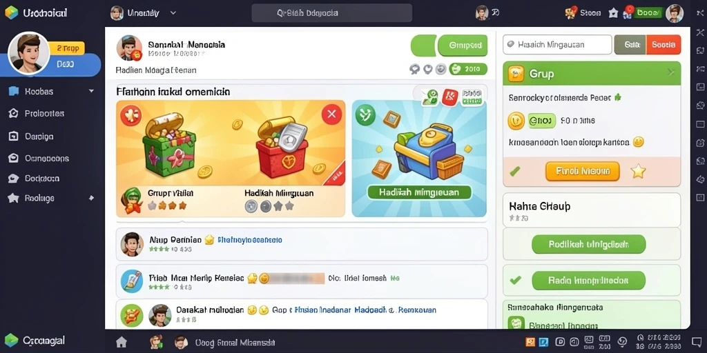 Tampilan awal yang menarik dengan menu intuitif.