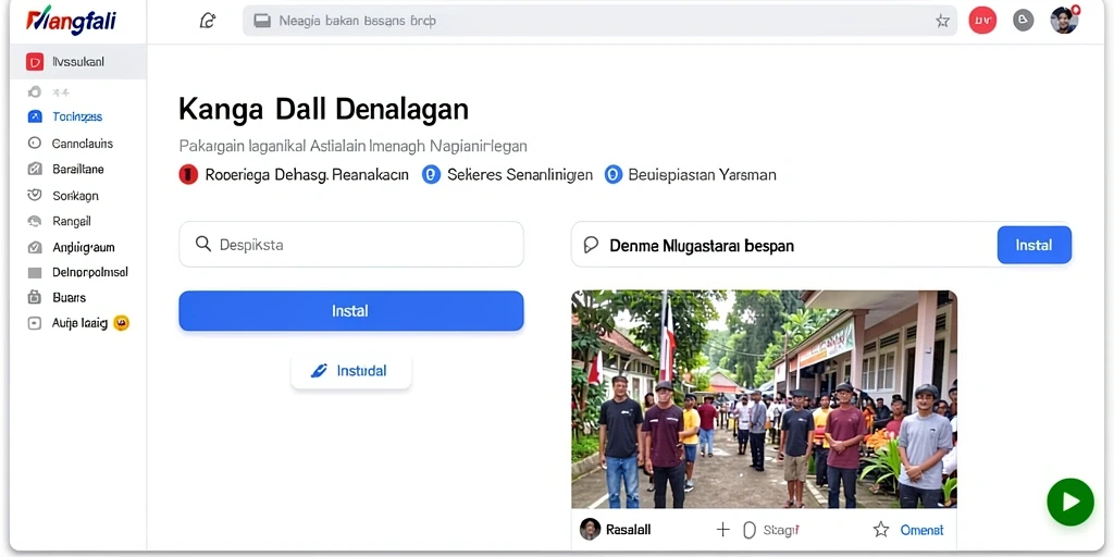 Tampilan awal yang menarik dan interaktif.