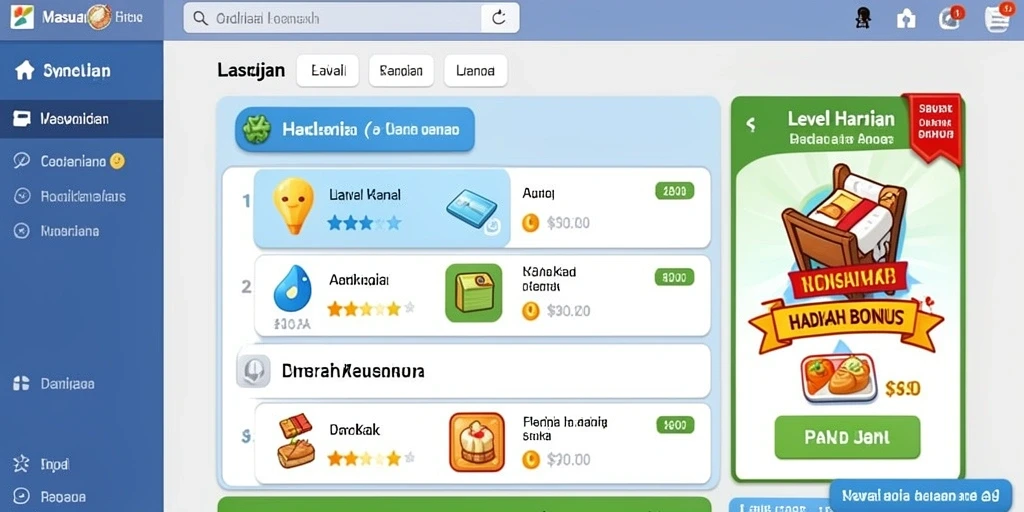 Tampilan interaktif yang memudahkan navigasi.