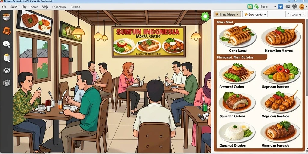 Tangkapan layar memperlihatkan antarmuka pengguna yang intuitif.