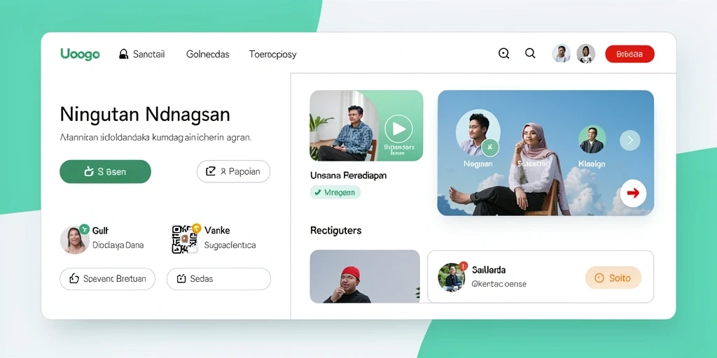 Tampilan antarmuka yang menarik dan modern.