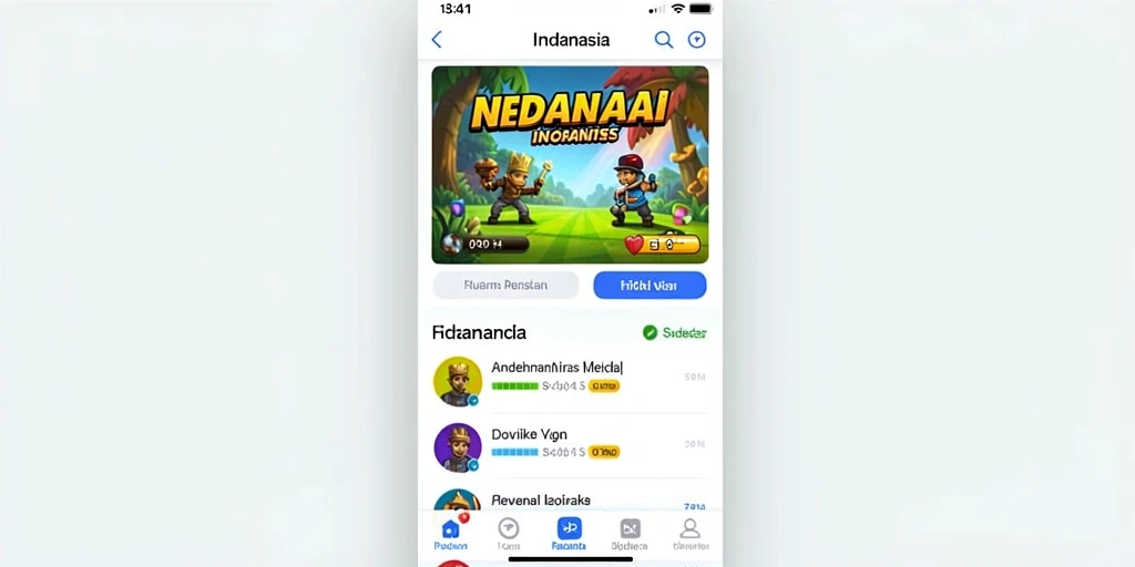Screenshot menunjukkan karakter utama dalam petualangan.