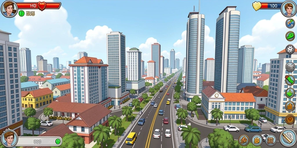 Tampilan grafis yang menawan dalam gameplay.
