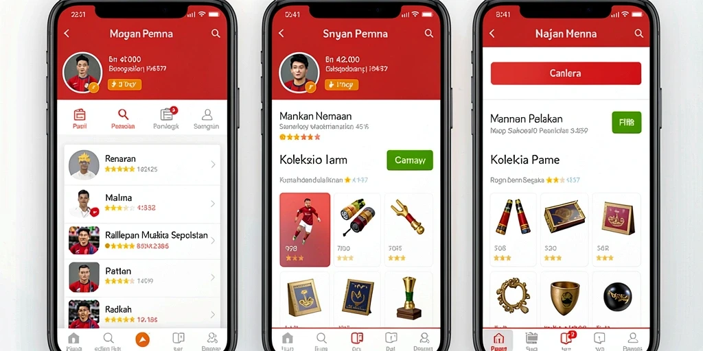Tampilan utama dengan grafik yang menarik.