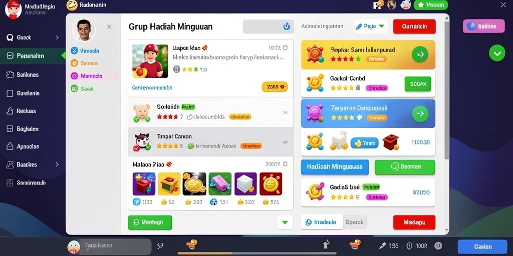 Tampilan awal game V87 yang menawan.